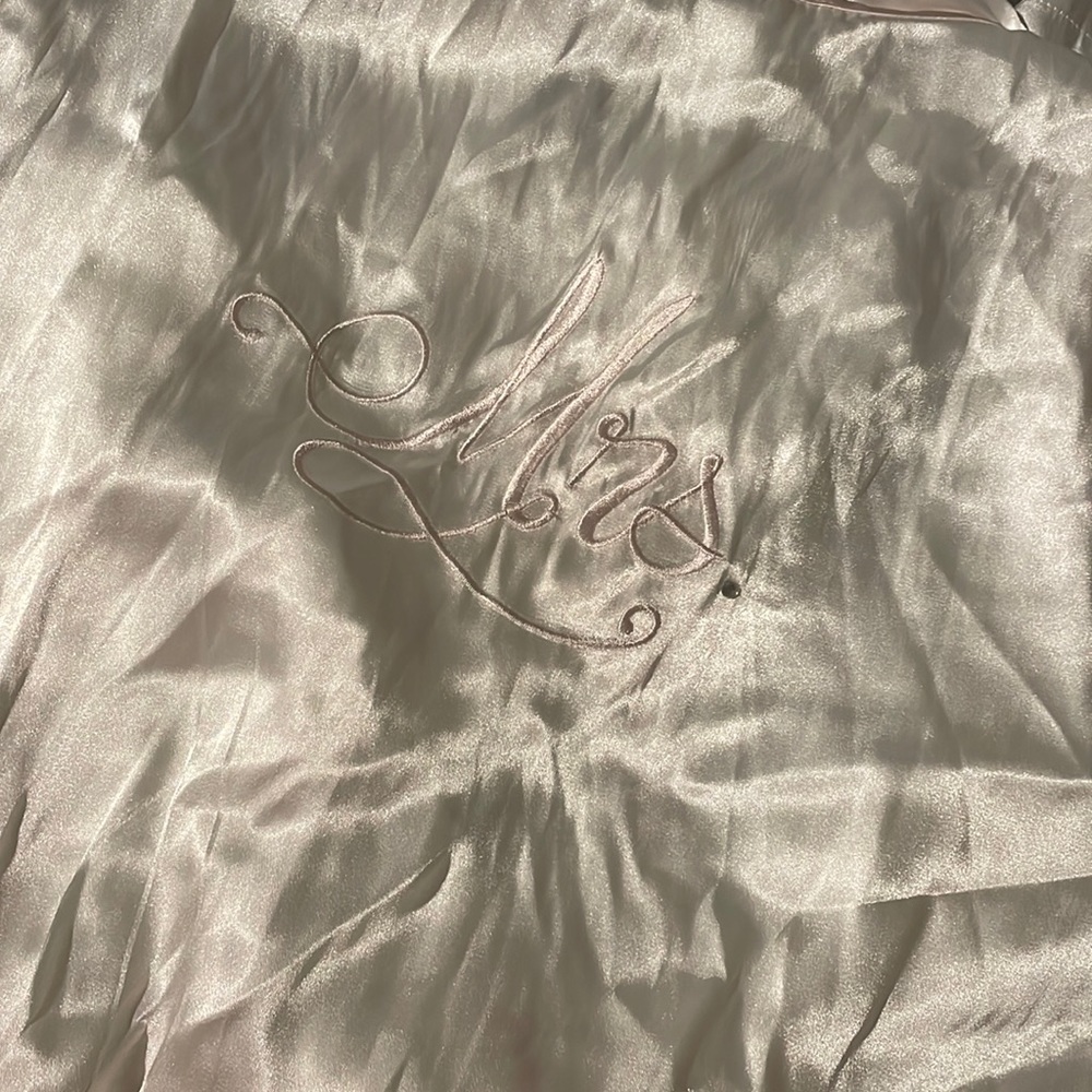 Silk “Mrs” robe